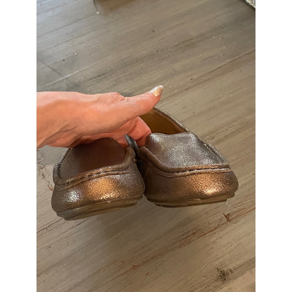 Vionic Debbie Metallic Bronze Copper Loafers Women 7.5 Slip On Comfort Flats - Picture 4 of 10